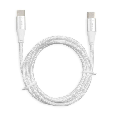 Kabllo USB iBOX IKUTC2W, USB C në USB C, 2 m, 60W, e bardhë