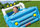 Makine lodër fryrëse Bestway Fisher Price 93577, me topa, 1.17m x 76cm x 61cm, blu