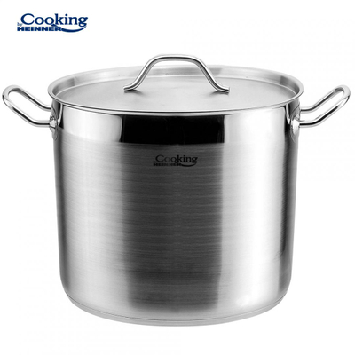 Tenxhere me kapak Heinner Maestro, 28 x 22 cm, 13.5 L, çelik inox, gri