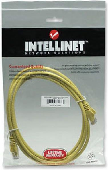 Kabllo rrjeti Intellinet Network Solutions Intellinet RJ45 cat. 6 UTP, 1m, e verdhë