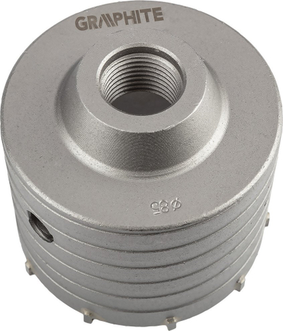 Sharrë rrethore për vrima Graphite, 85 mm, me adapter SDS Plus dhe stërvitje udhëzuese