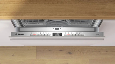Lavastovilje e integruar Bosch SMV4HVX07E, 60cm, panel inox, e bardhë