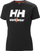 Bluzë Helly Hansen Workwear W Logo për goca, me mëngë të shkurtra, madhësia XL, e zezë