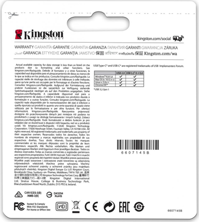 USB Flash drive Kingston DataTraveler microDuo 3C Gen3, vjollcë