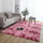 Tapet Shaggy Dense Soft Plush Ombre, 200x250 cm, antirrëshqitës, ombre rozë