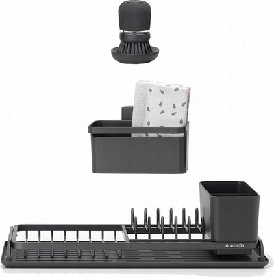 Set për tharje enësh Brabantia Sinkside, 4 pjesë, gri