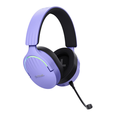 Гејминг слушалки Trust GXT491 Fayzo, безжични, over ear, виолетови