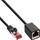 Kabllo zgjatuese rrjeti InLine Cat.6, S/FTP, 0.5m, e zezë