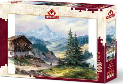 Puzzle Artpuzzle - The green valley, 1000 elemente
