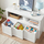 Organizues lodrash VASAGLE TOY STORAGE, 30x102x60cm, me rrota, i bardhë