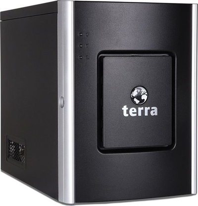 Kompjuter desktop Terra i vogël, kasë mini tower, i zi me argjend