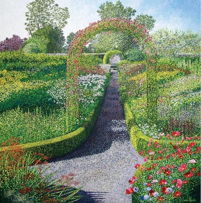 Kartolinë Susan Entwistle Gardens Of Kellie Castle, me zarf, shumëngjyrëshe