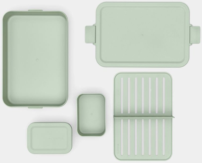 Kuti dreke Brabantia Make and Take Lunch Box Bento Large, e madhe, jeshile Jade