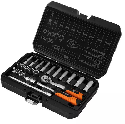 Set çelësa me kokëza NEO Tools 10-231, 1/4", 23 copë, përfundim satine
