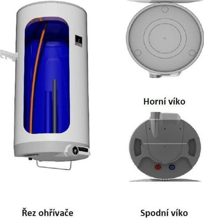 Bojler elektrik Draice OKCE50II, 50L, montim vertikal, i bardhë