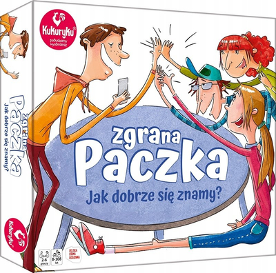 Lojë tavoline Kukuryku Zgrana Paczka, lojë me letra pyetjesh, familjare, shumëngjyrëshe