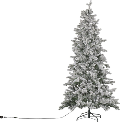 Pemë artificiale Krishtlindjesh TATLOW Snowy Christmas Tree, me drita LED, 210 cm, e bardhë