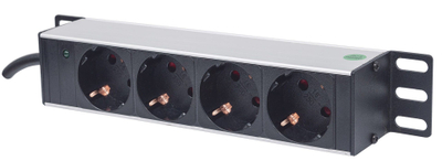 Njësi PDU Intellinet, 10" 1U rackmount, 4 dalje, e zezë