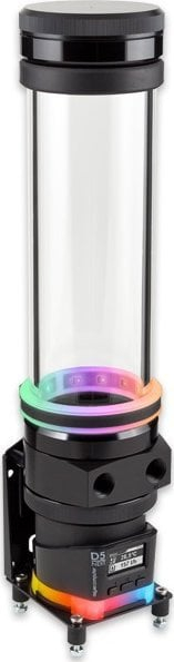 Pompë me depozitë për ftohje me ujë Aqua Computer ULTITUBE D5 200 PRO RGB, 470 ml, RGB, e zezë