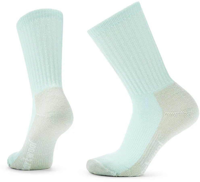 Çorape hiking Smartwool Classic Hike Light Cushion Crew për goca, me përbërje merino, madhësia LG, ngjyrë blu e çelët