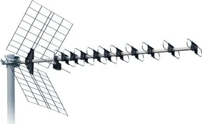 ТВ антена Iskra DTX-48 FLT7, за надворешни и внатрешни простории, сребрена