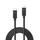 Kabllo Lindy Thunderbolt 3, 2m, pasiv, e zezë