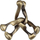 Puzzle metalik HUZZLE CPTRI Trinity, brainteaser mekanik, niveli 6