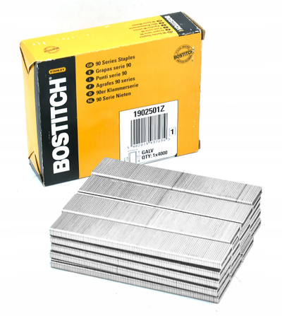 Занатлиски спојници Bostitch Series 90, 25mm, 4000 парчиња, метални