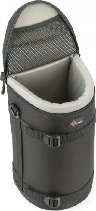 Kuti objektivi Lowepro Lens Case, 11 x 26 cm, që s’e ze uji, e zezë