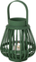 Fener dekorativ Boltze Bamboo Lantern, 16 cm, bambus, jeshile e errët