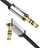 Kabllo audio Ugreen Flat Angled, 3.5 mm në 3.5 mm, 1.5 m, i zi