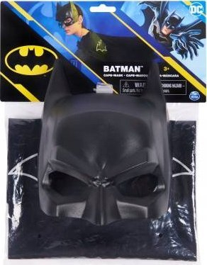 Set kostum për kalamaj DC Batman, mantel edhe maskë, 3+, i zi