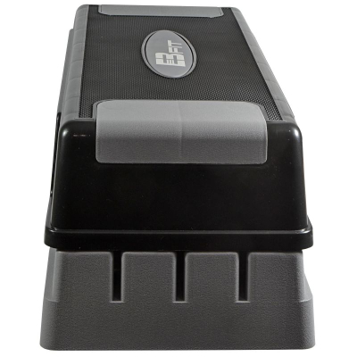 Platformë aerobie Eb Fit Step, 70 cm, lartësi e rregullueshme, gri e zezë