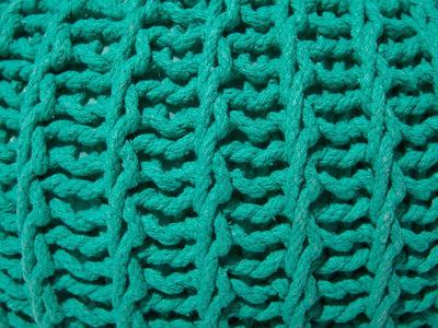 Puf ottoman pa markë, pambuk i thurur, 50 x 35 cm, jeshil
