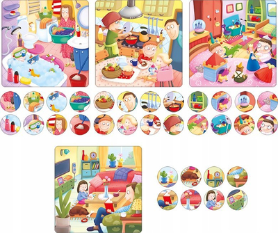 Lojë edukative Adamigo Search at Home, set kartash, për kalamaj 3-6 vjeç