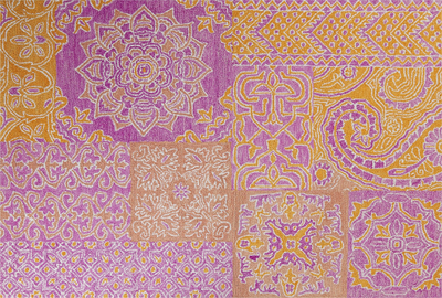 Тапет Белијани AVANOS, 160x230 cm, волна, розова повеќебојна