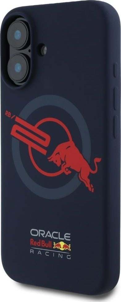 Mbulesë telefoni Red Bull HC Silicone ORBR20 për iPhone 16, MagSafe, silikoni, blu navy