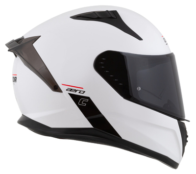 Helmetë moto Cassida Aero Solid 2026, integrale, polikarbonat, e bardhë e zezë