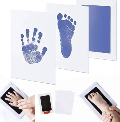 Set odëza për gjurmë bebe DA82A, 8 x 12.5 cm, blu