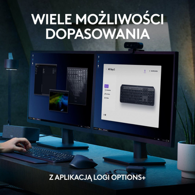 Tastierë Logitech MX, wireless, US, grafit