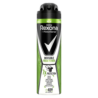 Антиперспирант спреј Rexona Invisible Fresh Power, 150 мл