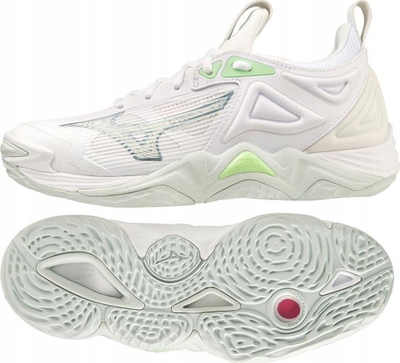 Atlete volejbolli Mizuno Wave Momentum 3 W V1GC231235, për goca, për palëstra, të bardha