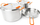 Set gatimi kampingu GSI Outdoors Glacier Stainless Base Camper Large, inoks 18/8, për 4 veta, argjendtë