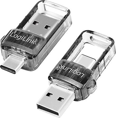 Adapter Bluetooth LogiLink BT0054, USB 3.2, USB A dhe USB C, transparent