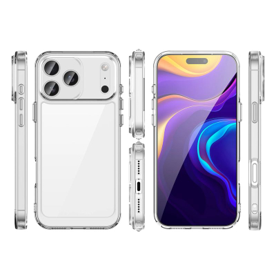 Kapotë telefoni Hurtel Outer Space për iPhone 17 Pro, MagSafe, akrilik edhe TPU, transparente