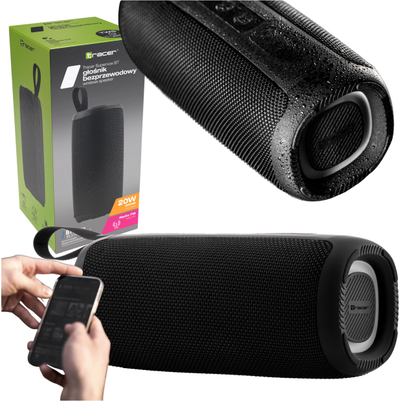 Altoparlant Bluetooth Tracer Black Supervox TRAGLO47686, 20 W, 8 orë bateri, i zi