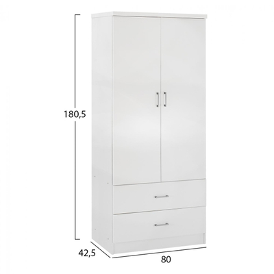 Dollap  2-dyersh 2 sirtarë HM338.05, bardhë