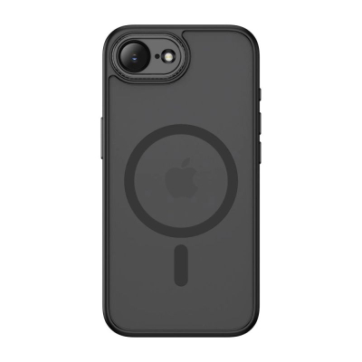 Заштитна маска за телефон Tech-Protect Magcam, MagSafe, за iPhone 16E, црна мат
