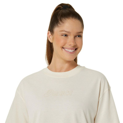 Спортска блуза Asics Logo Tee W 2032C843201, мешавина памук, брзо сушење, зелена