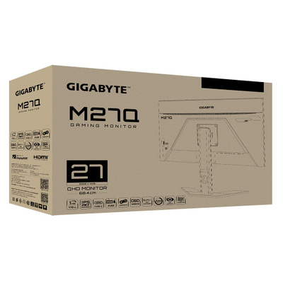 Monitor Gigabyte M27Q 68.6, 27", 2560 x 1440, Quad HD, 170 Hz, i zi